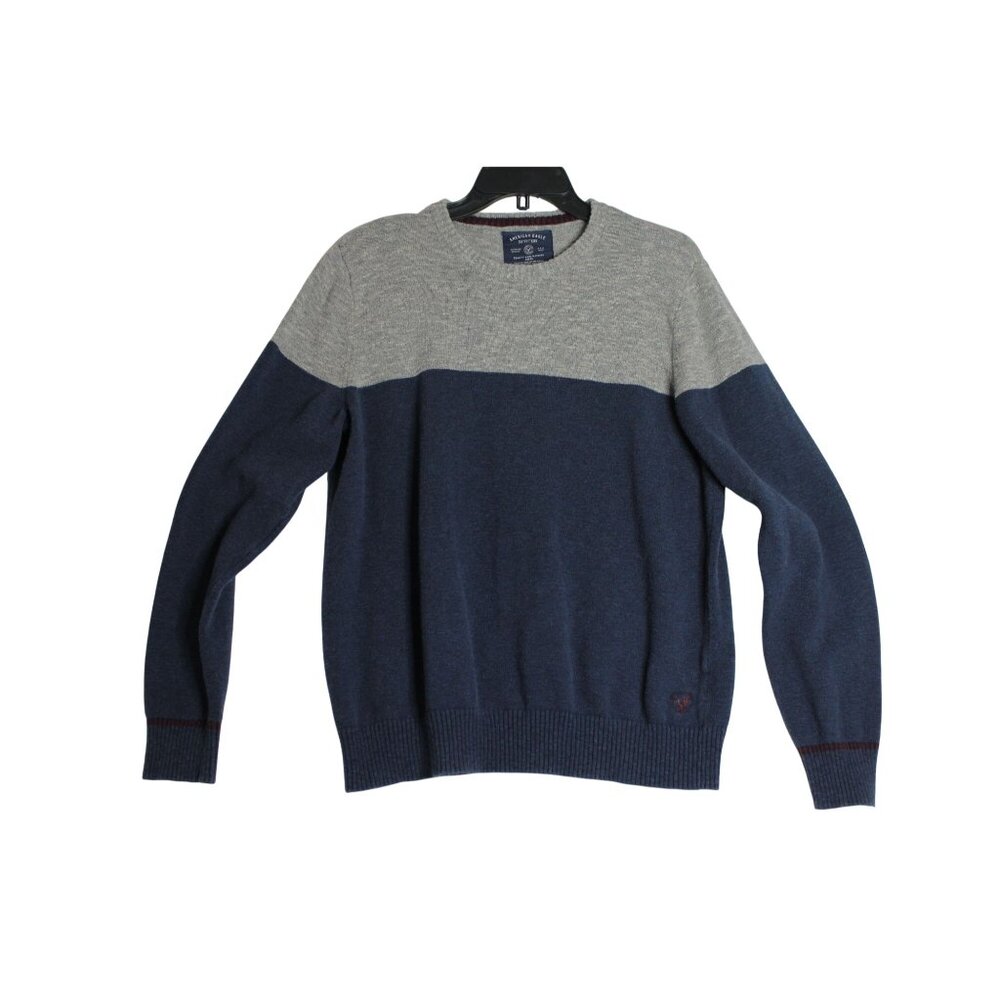 American Eagle‎ Outfitters L/S Blue Grey Knit Sweater Men's Medium
